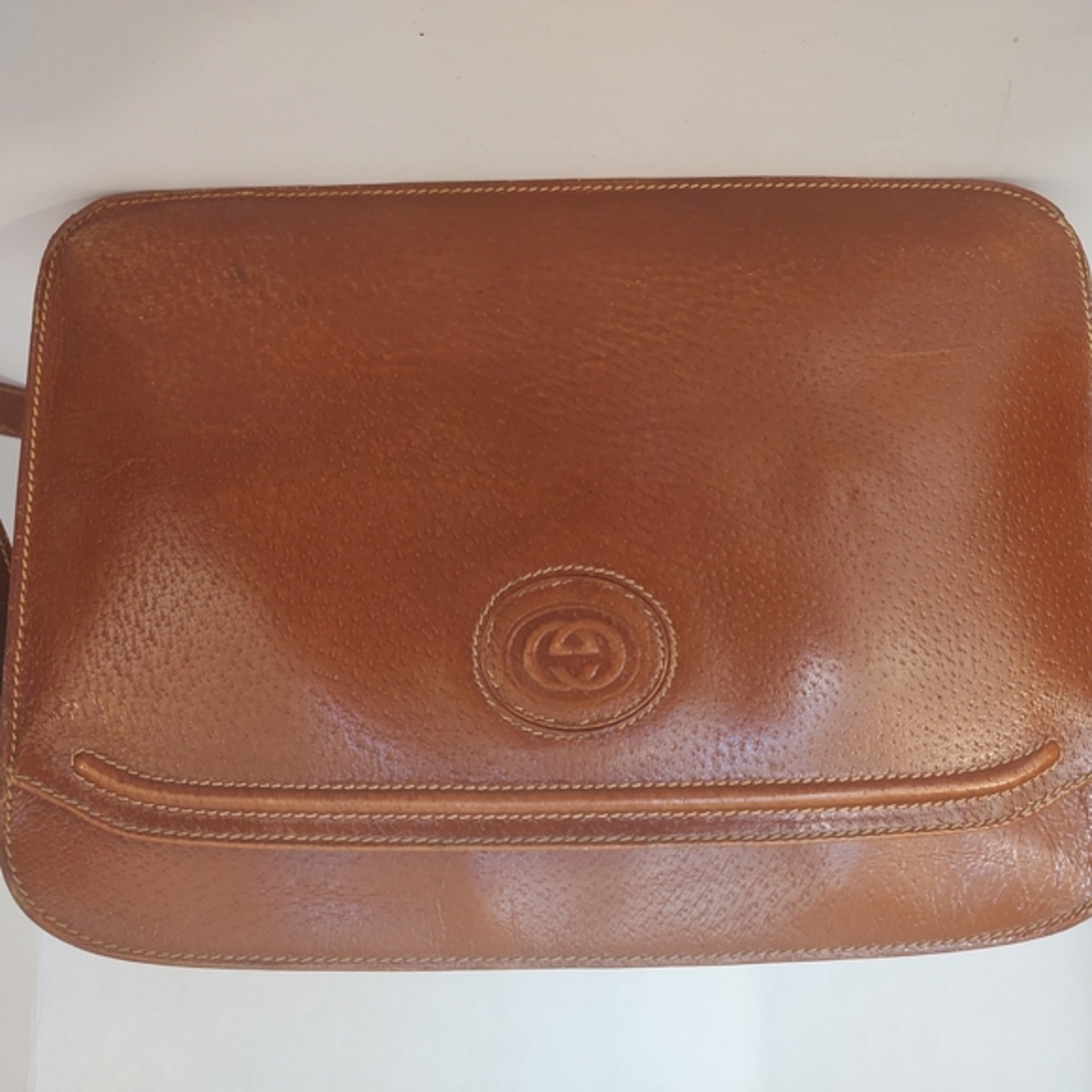 Gucci Saddle Leather Crossbody Purse,Small Repair